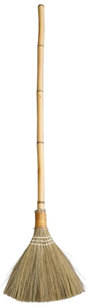 Prírodná bambusová metla s trávou Sweep - 28*130cm Prírodná bambusová metla s trávou Sweep - 28*130cm