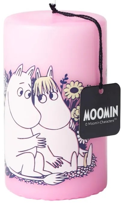 Sviečka Moomin Friendship, ružová