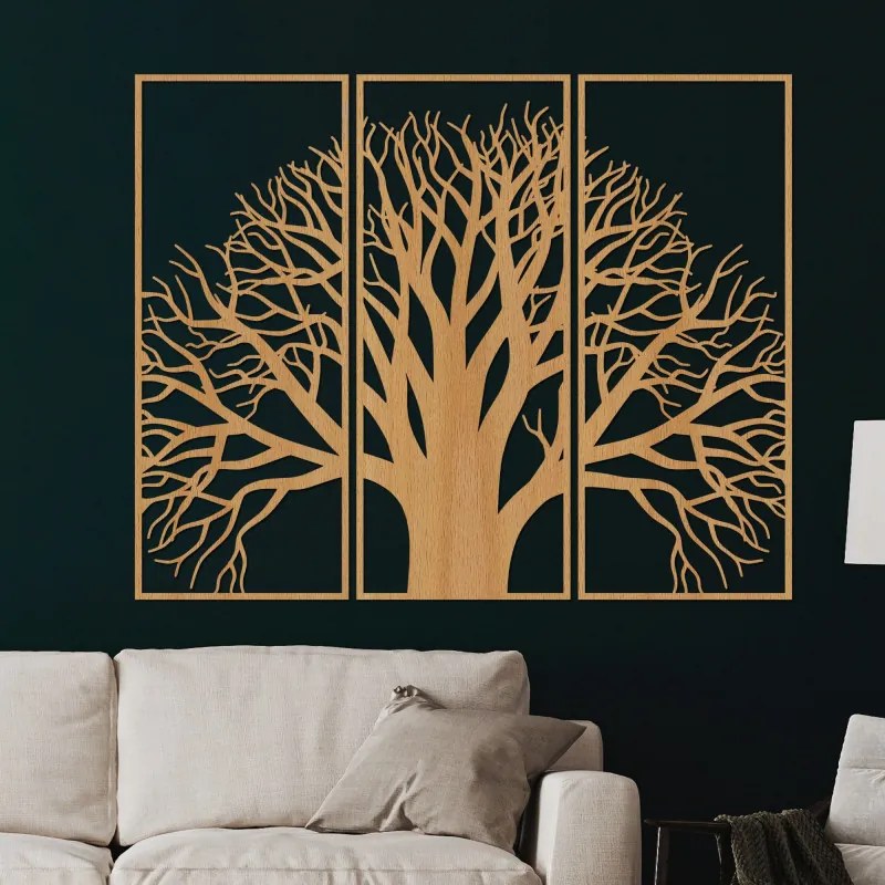 Viacdielny obraz Strom – Elegantné drevené dekorácie | SENTOP HDF0190