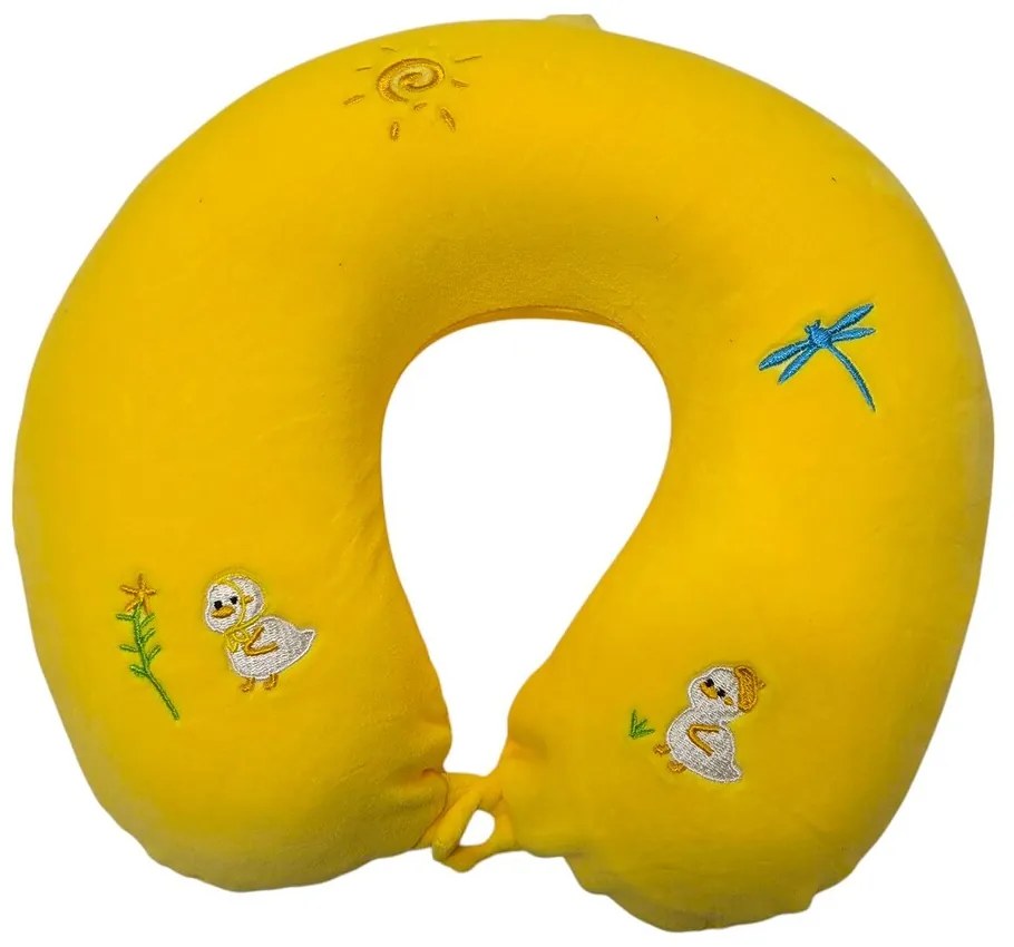 Cestovný vankúš na krk z pamäťovej peny KIDDY CHICK 28x6 cm