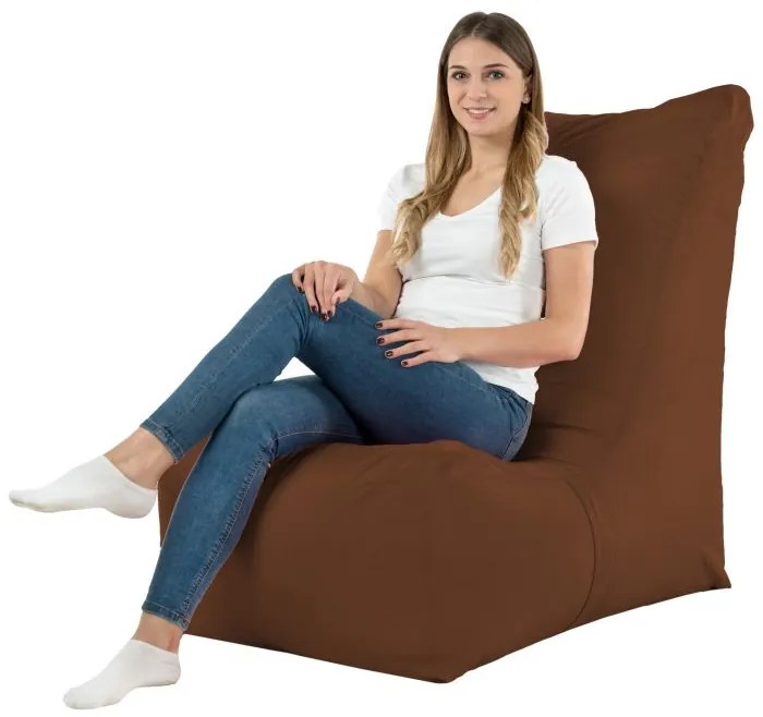 Sedací vak DISTINTO Nylon vodeodolný Farba: 16. Tm.hnedý