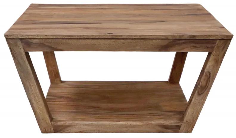 Konferenčný stolík Rami 80x40x80 indický masív palisander Svetlomedová