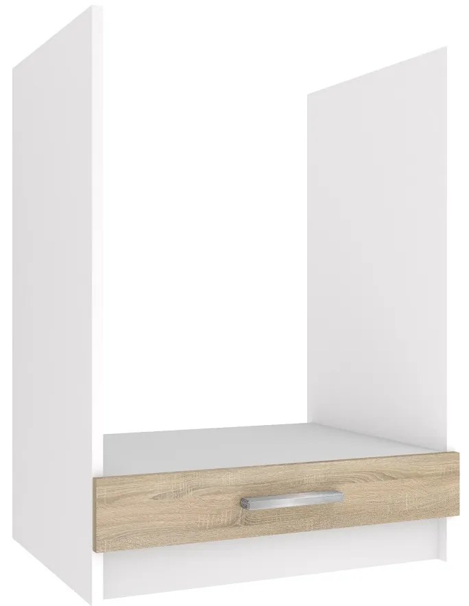 Kuchynská skrinka Belini spodná pre vstavanú rúru 60 cm dub sonoma bez pracovnej dosky TOR SDP60/0/WT/DS/0/E