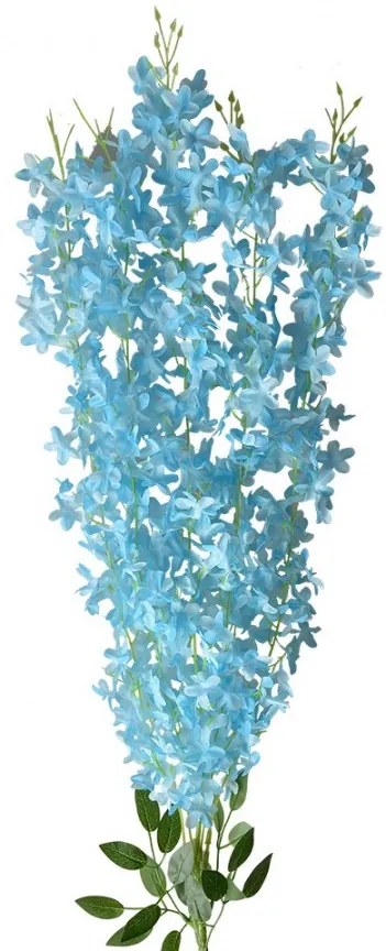 Dekorácia previsnutá kvetina s modrými kvetmi - 6*6*80 cm