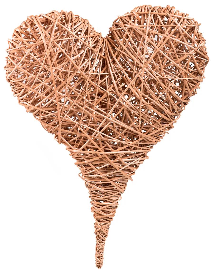 Dekoračné prútené srdce Herz III.š. 60 x hl. 90 (cm)