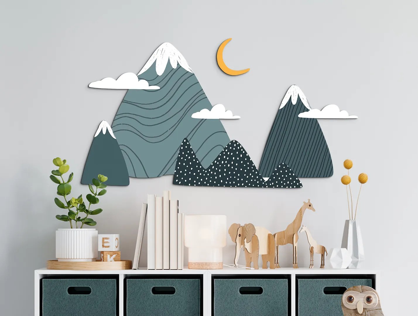 drevko | Detská dekorácia Nočná krajina snov 65 x 120 cm