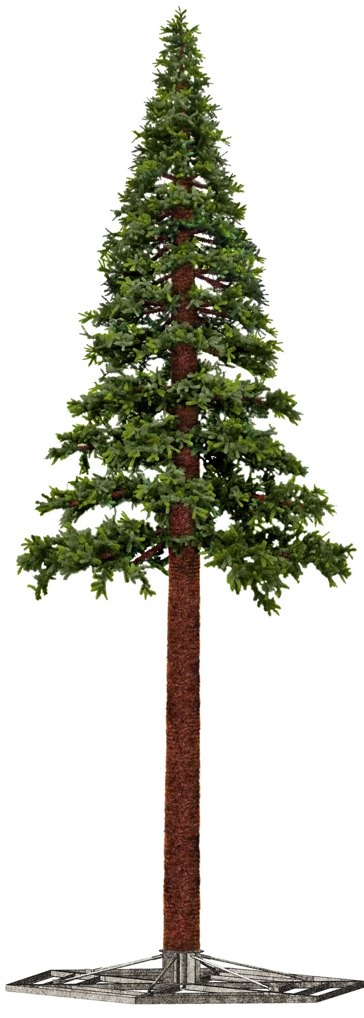 Vianočný stromček 3D- Borovica 500cm