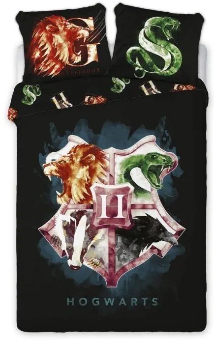 Obliečky Harry Potter Hogwarts 140x200 + 70x90 cm FARO
