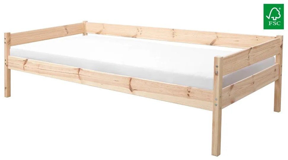 Manželská posteľ 140 cm Braceaba (smrek masív) (s roštom). Vlastná spoľahlivá doprava až k Vám domov. 1116247