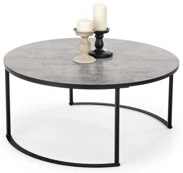 Konferenčný stolík Macao, sivá / čierna