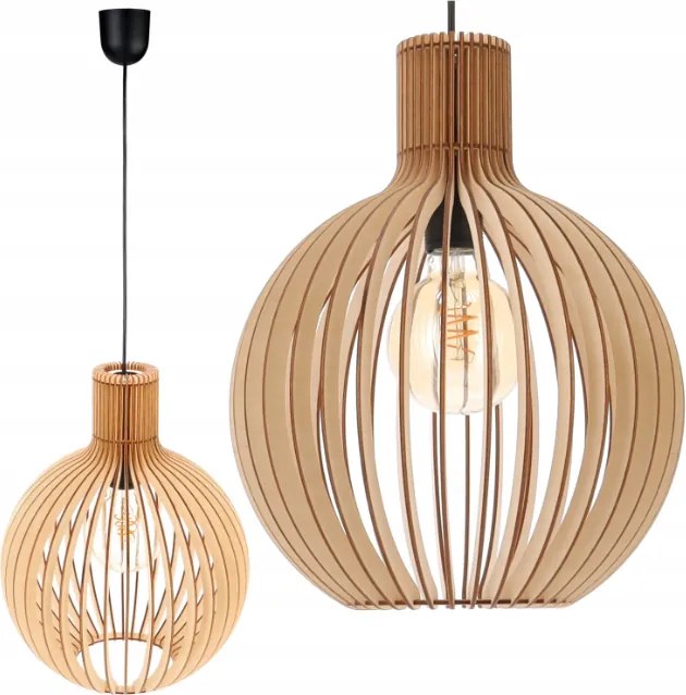 BERGE Stropné svietidlo drevená GUĽA - 1xE27