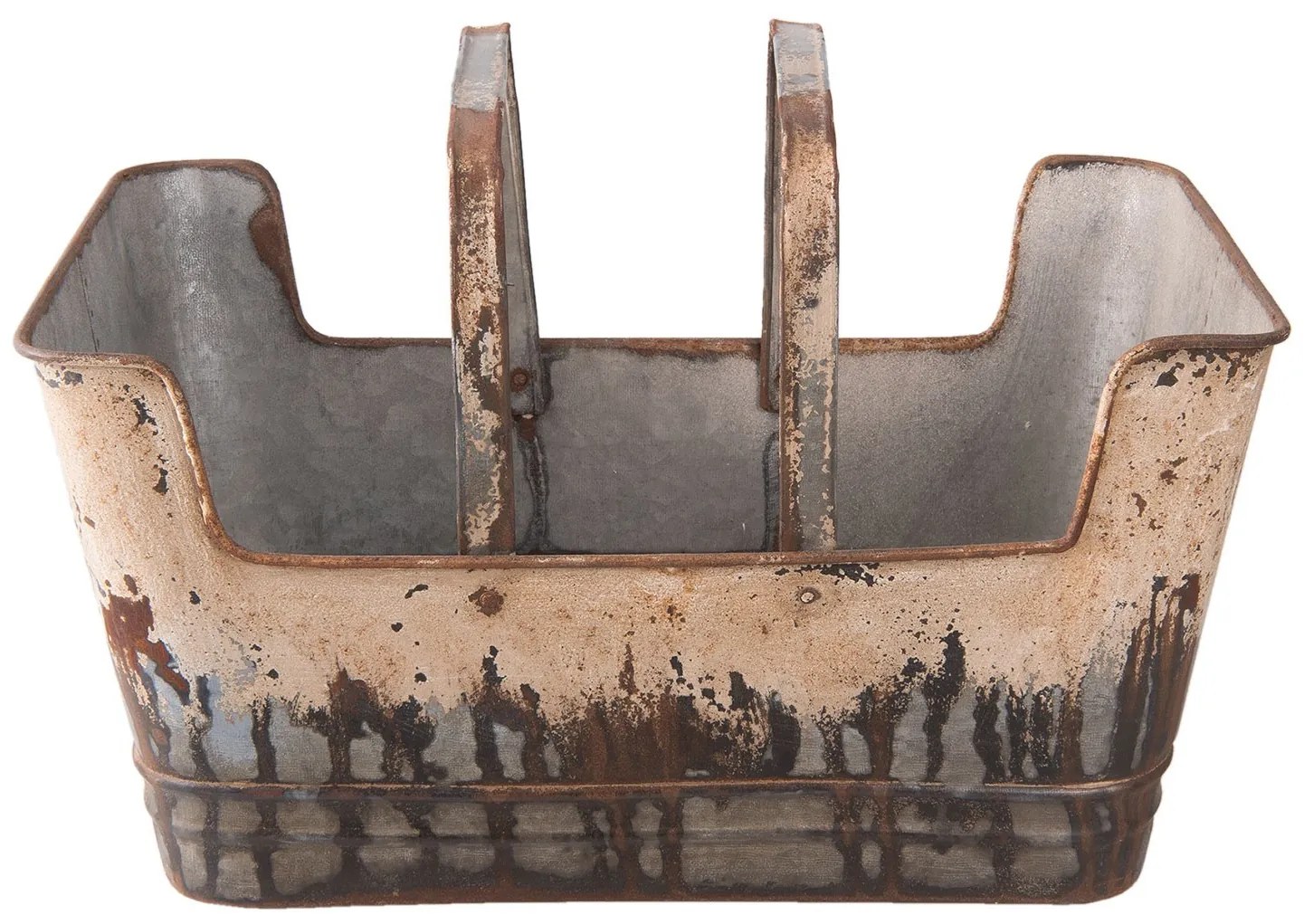 Kovový kôš - nádoba na kvetiny - 45 * 28 * 23 cm