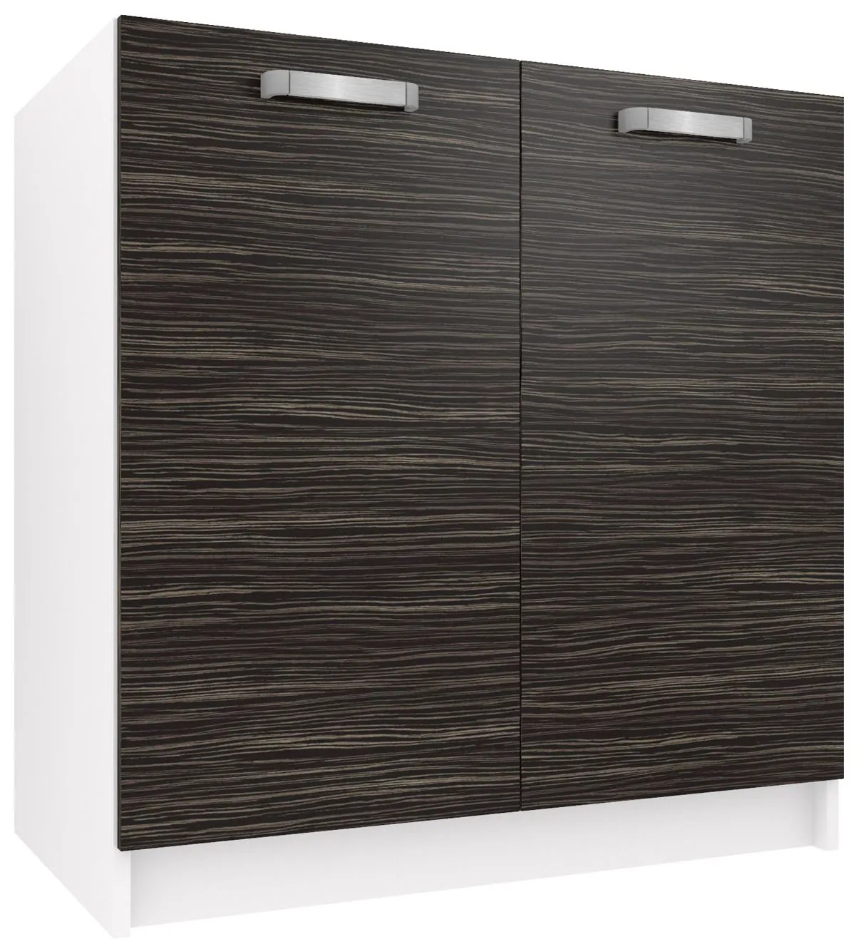 Kuchynská skrinka Belini drezová 80 cm eben kráľovský bez pracovnej dosky TOR SDZ80/0/WT/HK/0/U