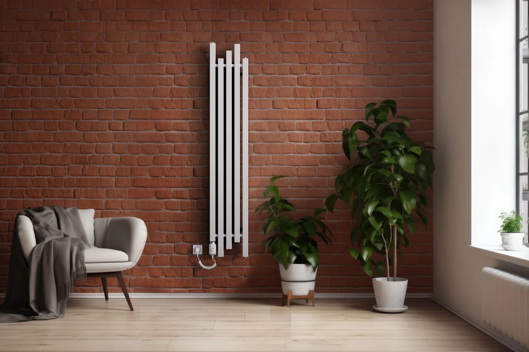 Regnis PORK, vykurovacie teleso 320x1600mm s jednootvorovým ľavým dolným pripojením 50mm, 852W, biela matná (RAL9003), PORK160/30/LD50/WHITE