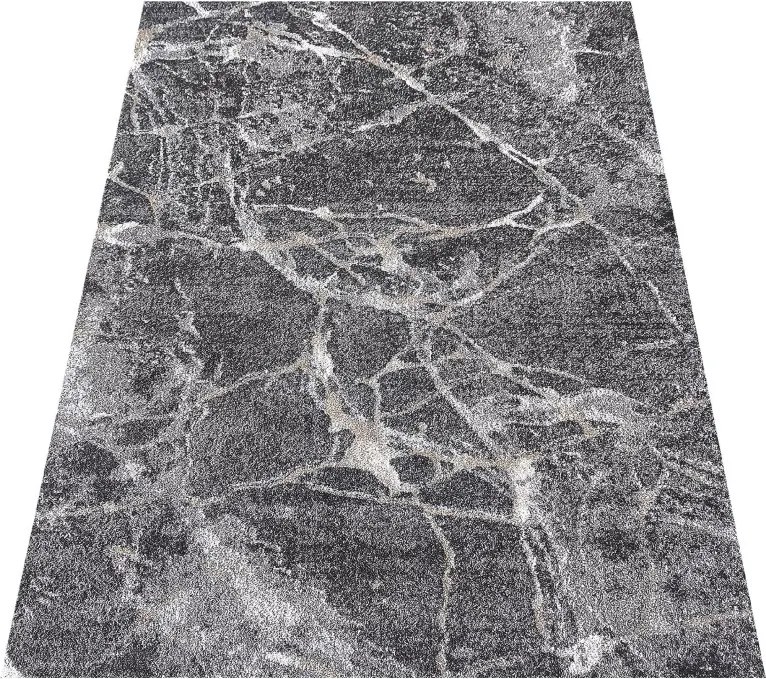 DY Sivý koberec s mramorovým vzorom Panamero 25 Rozmer: 80x150 cm