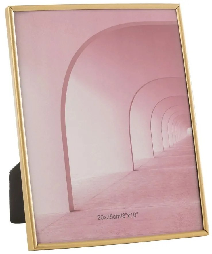 Zlatý kovový fotorámik Tracy Matt - 20,5*1*25,5 / 20*25 cm