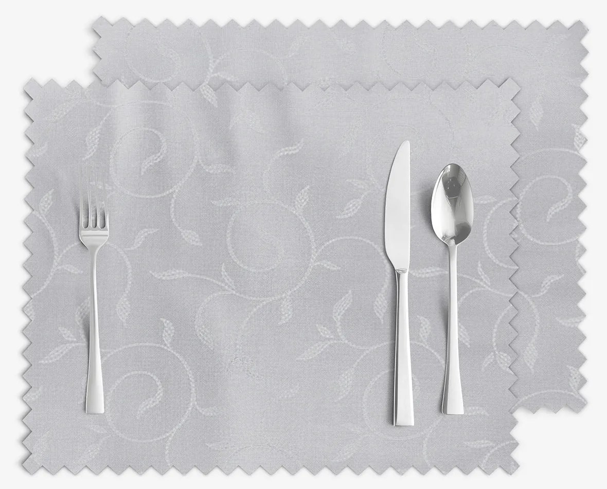 Goldea sviatočné prestieranie na stôl teflónové - sivé s veľkými ornamentmi - sada 2ks 30 x 40 cm