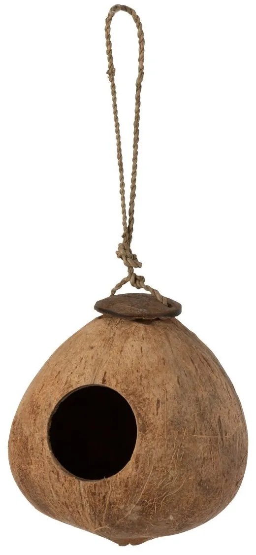Závesná vtáčia búdka kokosový orech - 14*14*27 cm Závesná vtáčia búdka kokosový orech - 14*14*27 cm