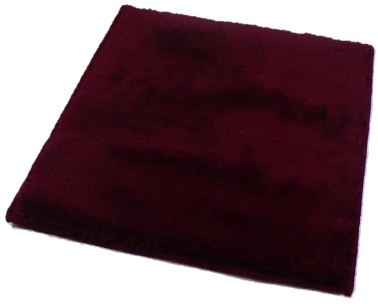 ROUTNER Kúpeľňová predložka UNI COLOR Bordó 10104 - Bordó / 50 x 50 cm 10104
