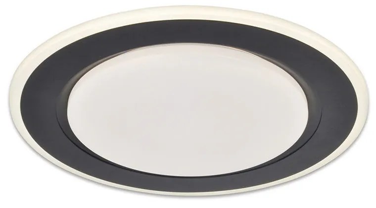 TOP LIGHT Svetlo nástenné-stropné Norman 40C RC, Čierna