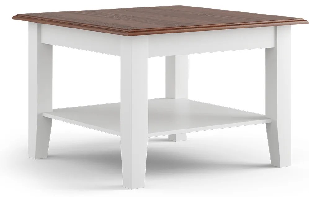 PROXIMA.store - Rustikálny konferenčný stolík - BELLUNO ELEGANTE FARBA: biela - orech