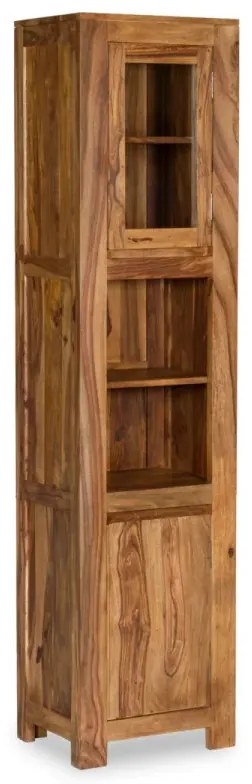 furniture-nabytek.cz - Masívna kúpeľňová skrinka Leeston z palisandrového dreva, lakovaná, hnedá – 45×35×185 cm