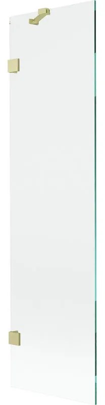 Mexen, Mexen Lunar 1-krídlová vaňová zástena 50 x 150 cm, transparentná, brúsené zlato - 897-050-000-55-00