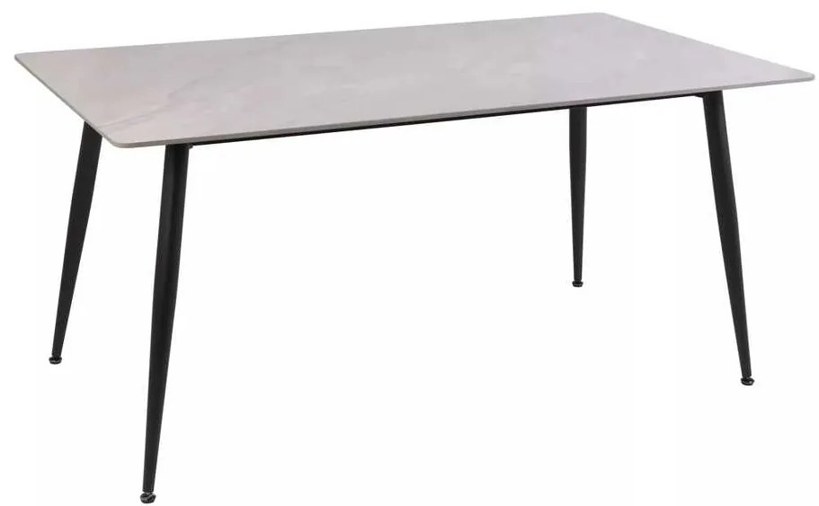 Jedálenský stôl Rion 130 x 70 cm, sivá / čierna