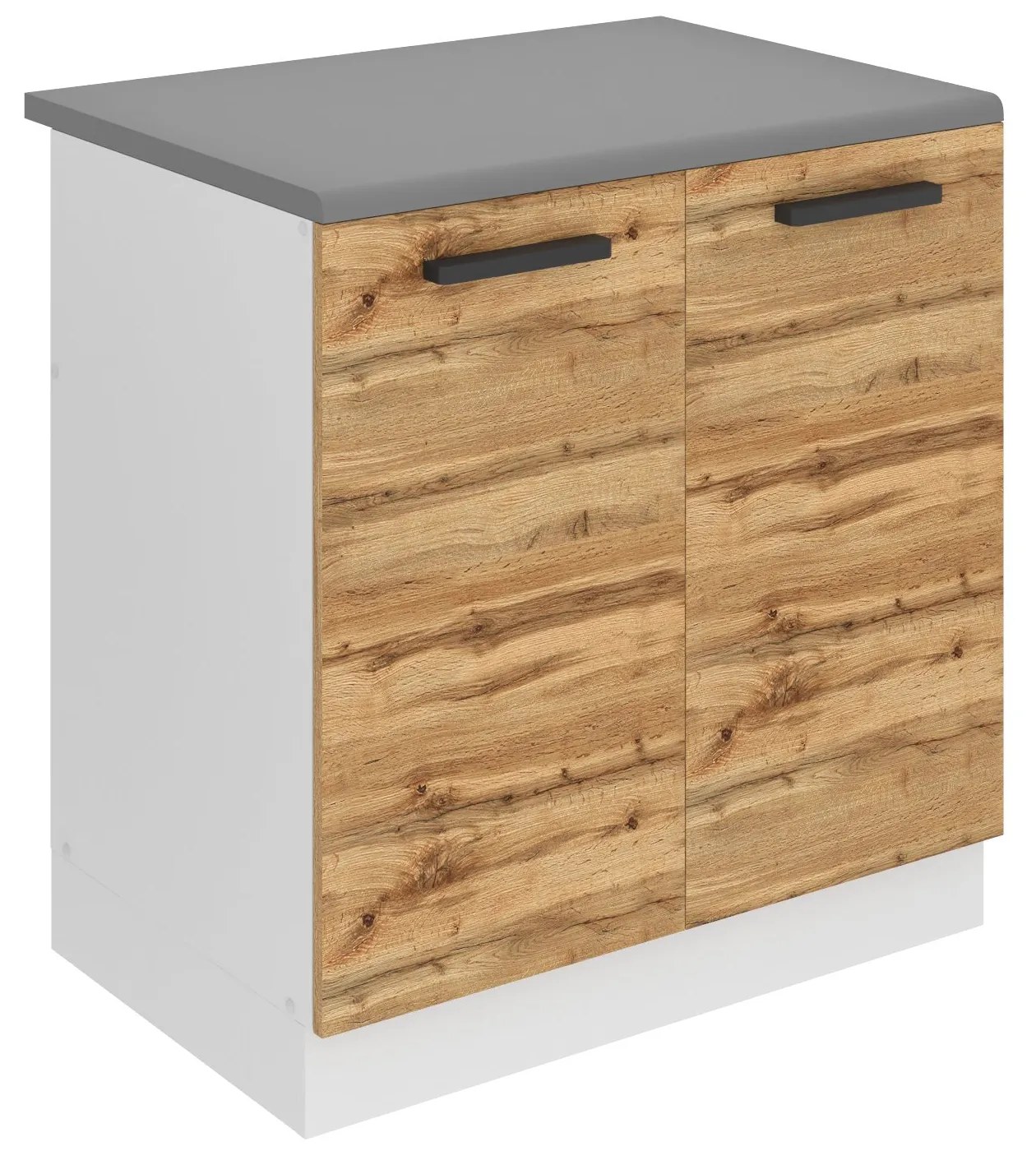 Kuchynská skrinka Belini Premium Full Version drezová 80 cm dub wotan s pracovnou doskou