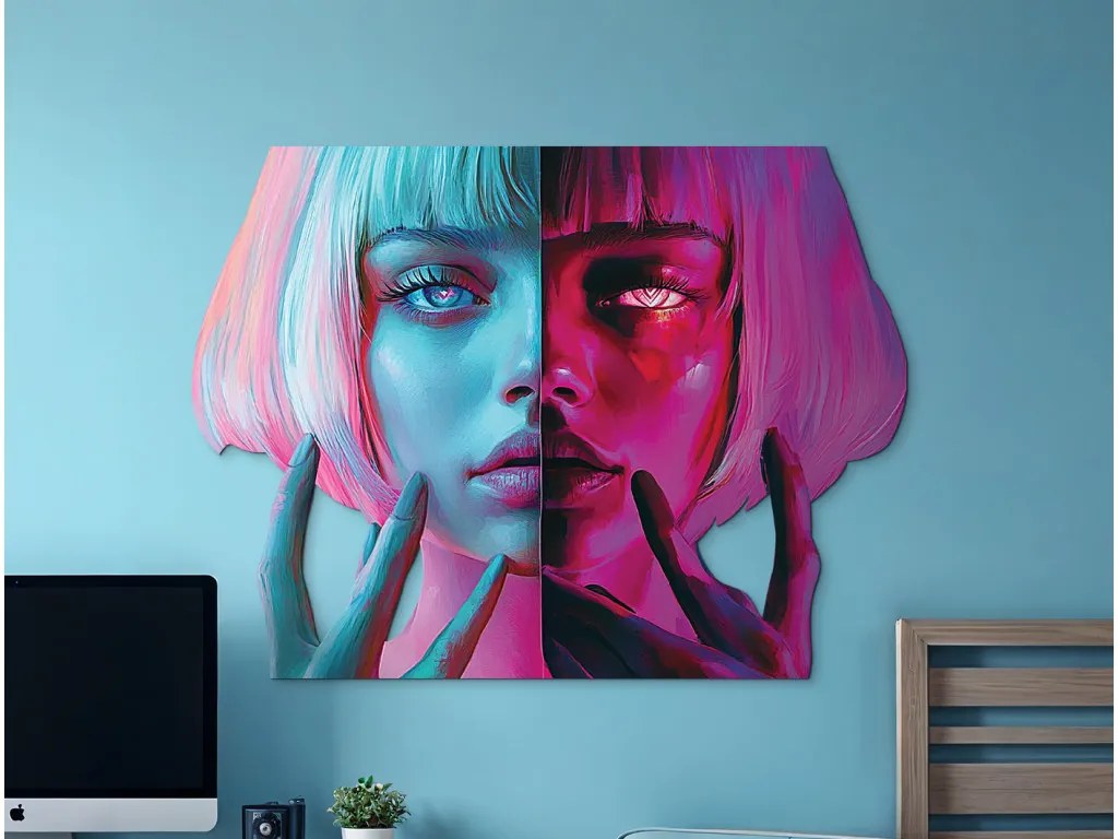 drevko | Obraz Dve tváre 46 x 62 cm