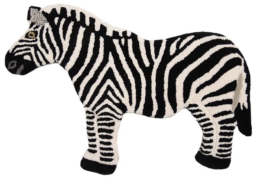 Vlnený kusový koberec Zebra - 60*90*2 cm
