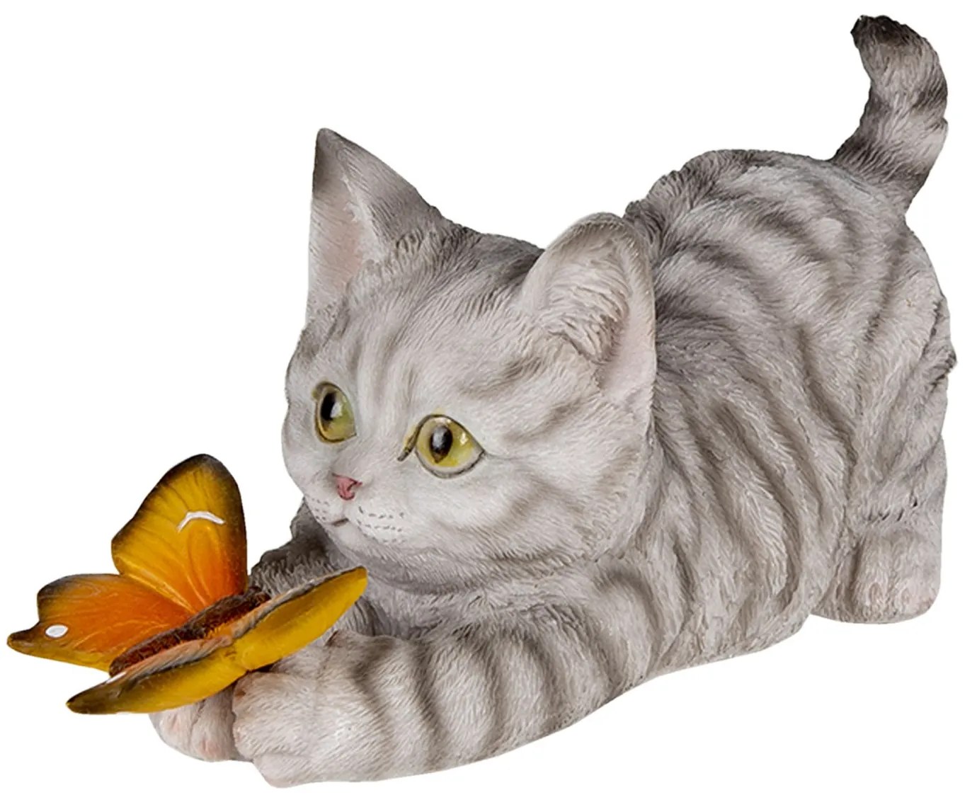 Dekoratívne soška mačky s motýlikom - 19 * 8 * 10 cm