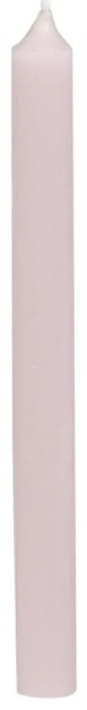 Ružová úzka sviečka Taper powder - Ø 1,2*13cm / 2.5h