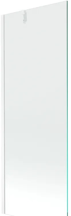 Mexen Next, vaňová zástena 1-krídlová 70 x 150 cm, fixné krídlo, 6 mm číre sklo, biely profil, 895-070-000-00-00-20