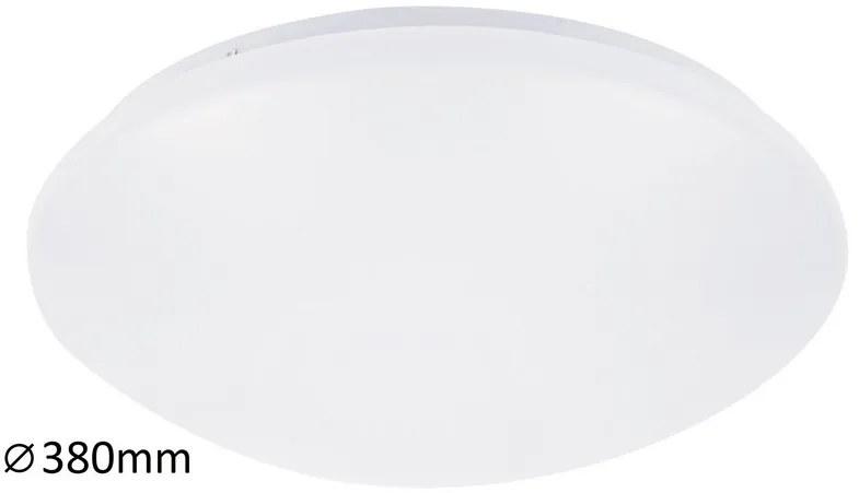 Rabalux LED kúpeľňové stropné svietidlo Lucas 1x24W | 1560lm | 4000K | IP44 | 38cm - kruhové biele
