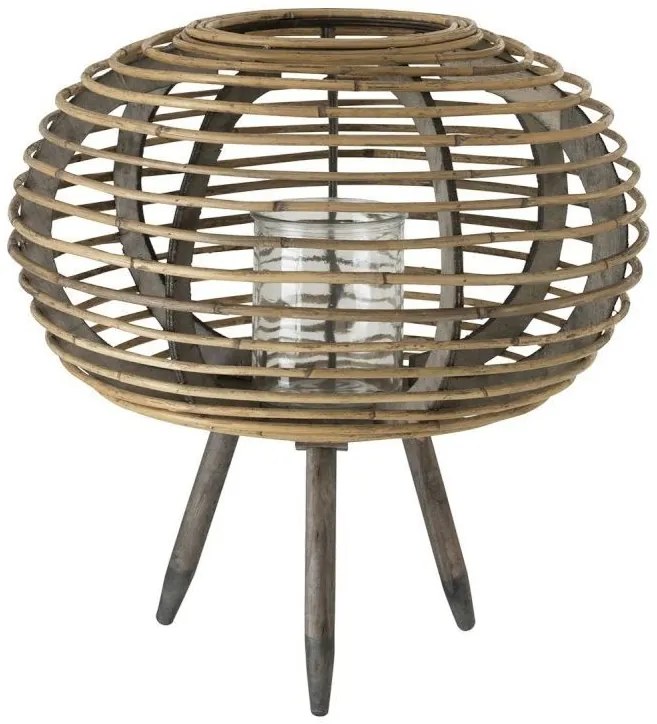 Ratanová lampáš na nohe Bamboo - Ø56*59 cm