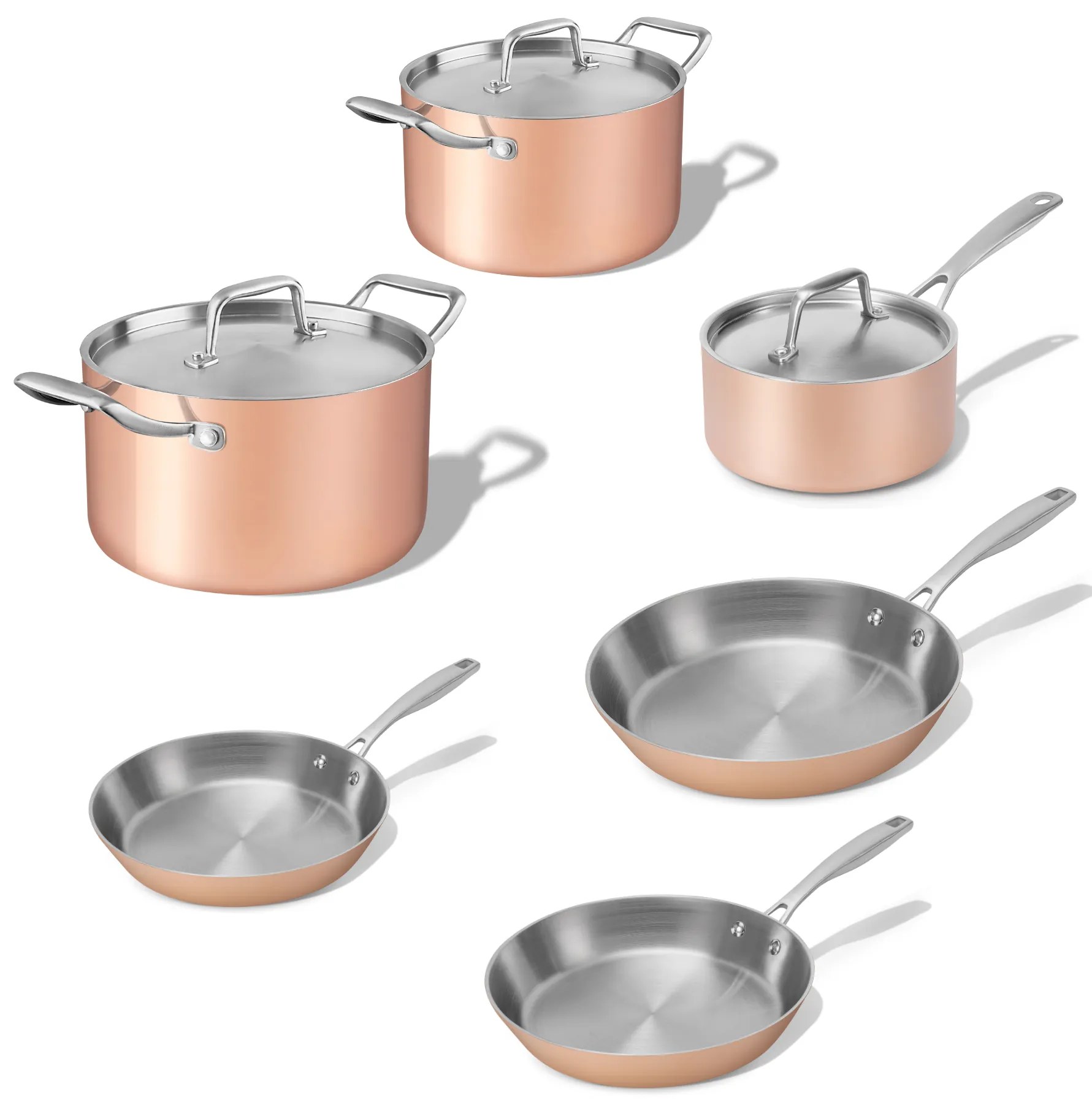 Elmich Kompletná sada medeného riadu Tria Copper 6 ks