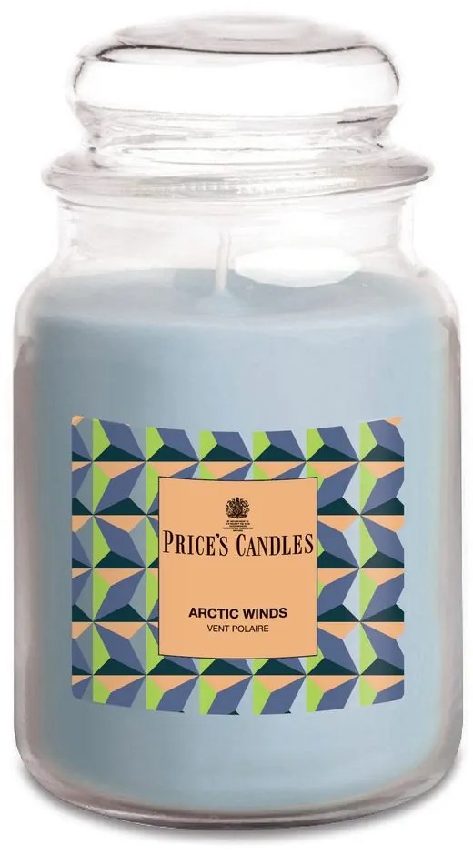 Price´s Price's MAXI vonná svíčka ve skle Arctic Winds - hoření 130h