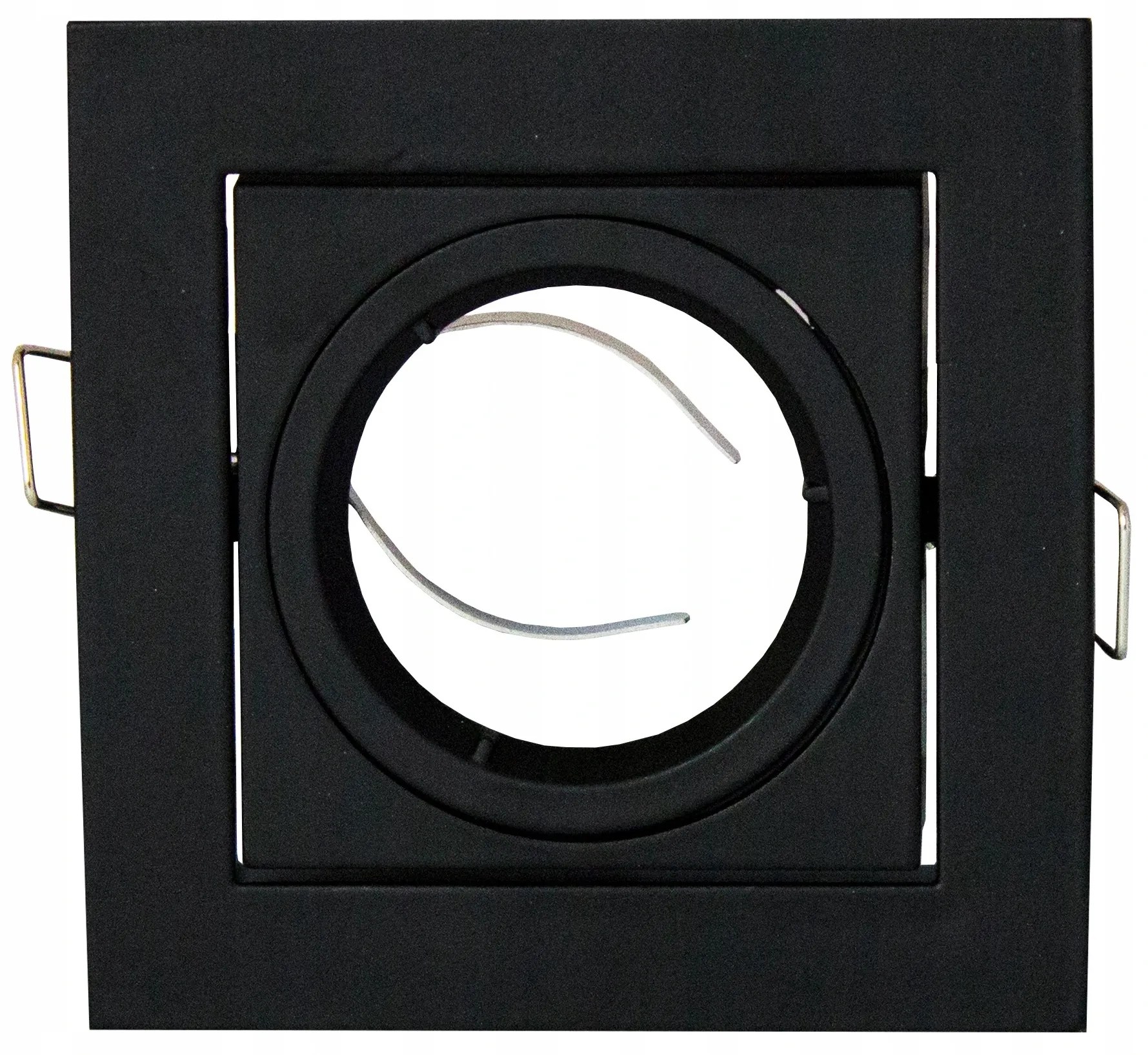 BERGE Podhľadové bodové svietidlo BRG70452 výklopné - hliník - štvorec - čierna matná