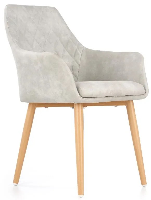 Jedálenská stolička Ray, biela / buk