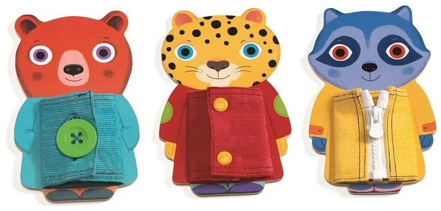 Zvieratká v kabátikoch – učíme sa obliekať