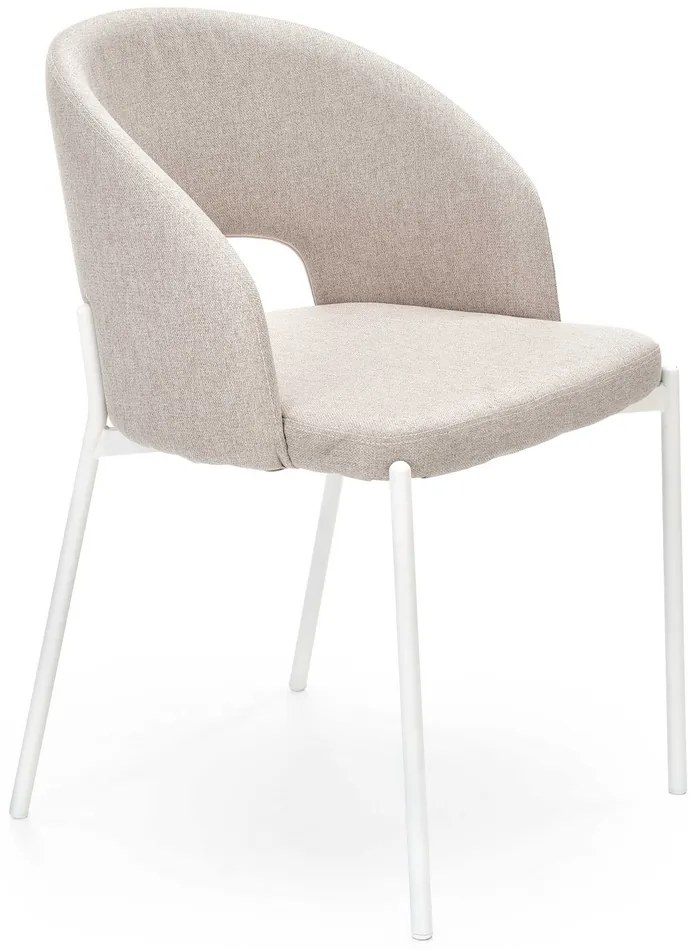 Jedálenská stolička Selah, béžová / biela