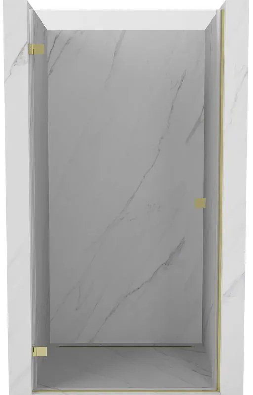 Mexen, Mexen Lunar-B Otočné ľavé sprchové dvere 60 cm, transparentné, zlaté - 832-060-000-50-00-L