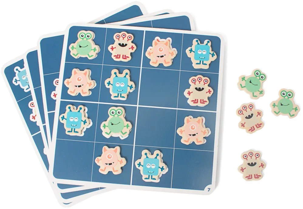 Drevené sudoku - príšerky