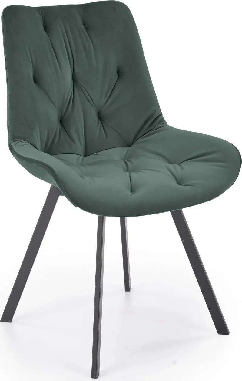 Jedálenská otočná stolička SOFIA - tmavo zelená