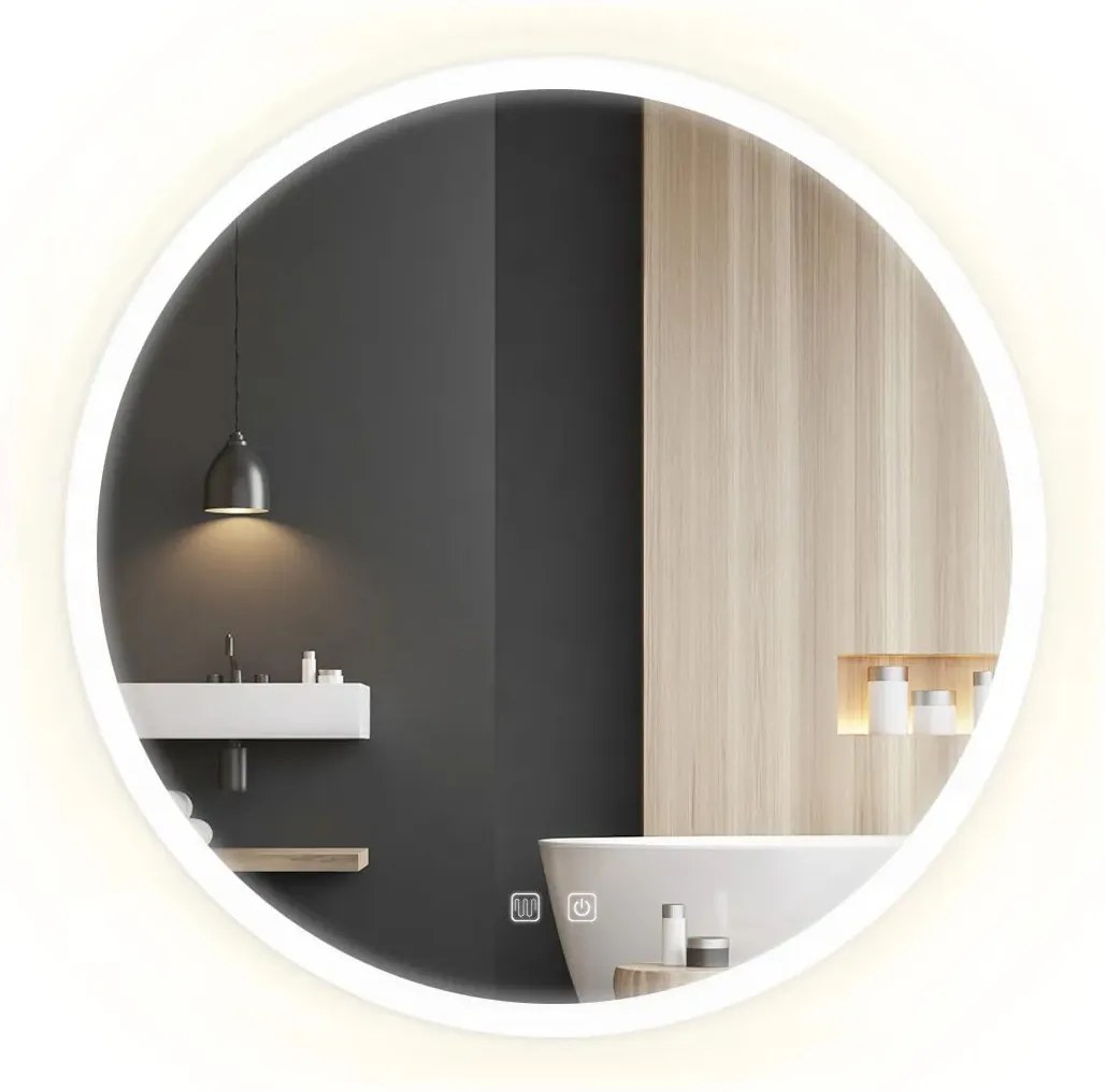 Tutumi Tutumi, okrúhle LED kúpeľňové zrkadlo 50cm FFJ50, HOM-02836