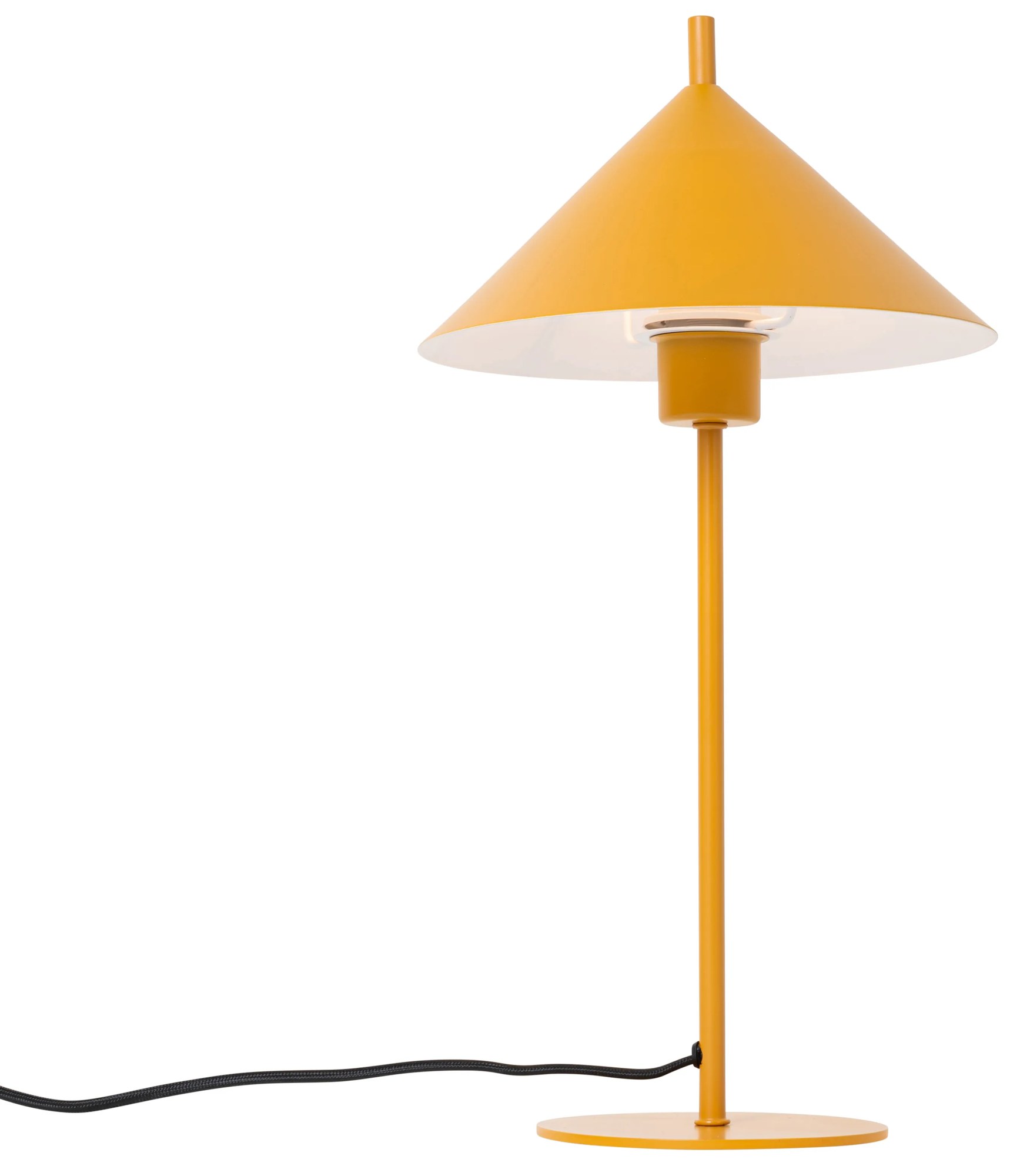 Dizajnová stolná lampa žltá - Triangolo