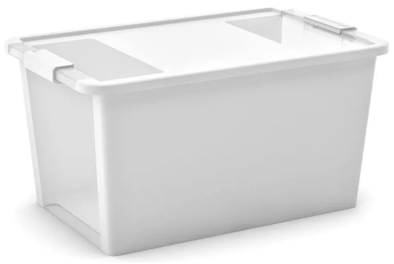 KIS Bi box L 40 litrov kombinácia priehľadná / biela farba