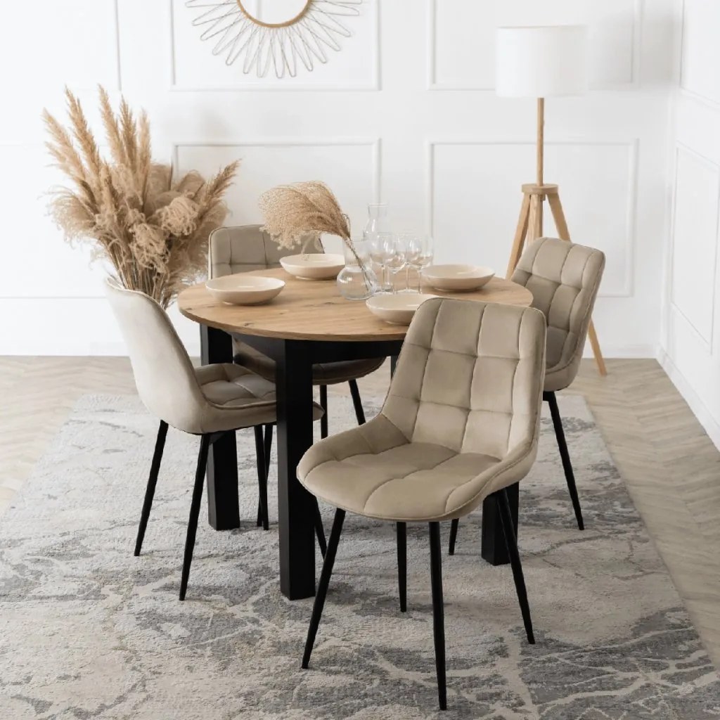 PROXIMA.store - Čalúnená jedálenska stolička CHRIS FARBA: béžová