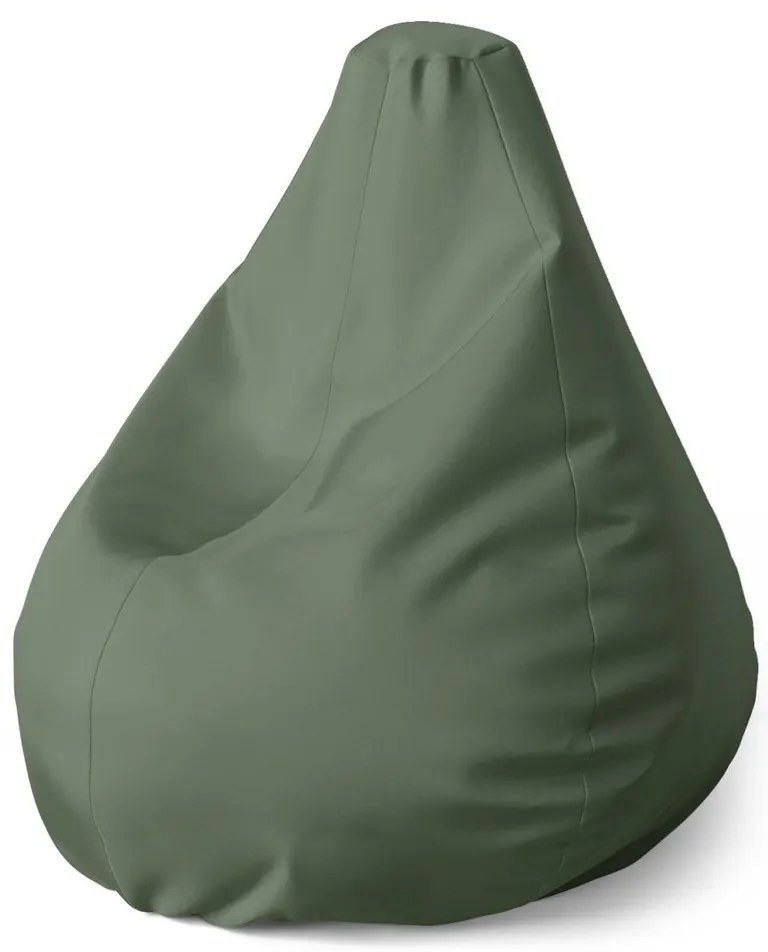 Sedací vak Pear vojenská zelená 2, zelená